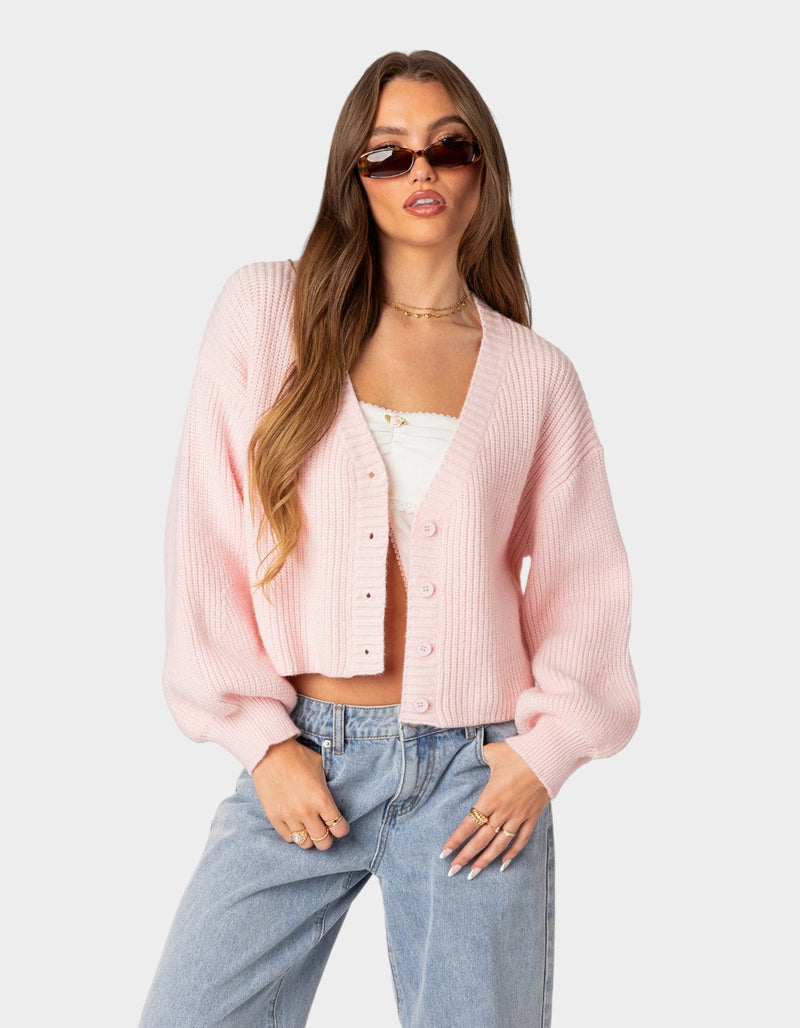 Knit Cropped Cardigan