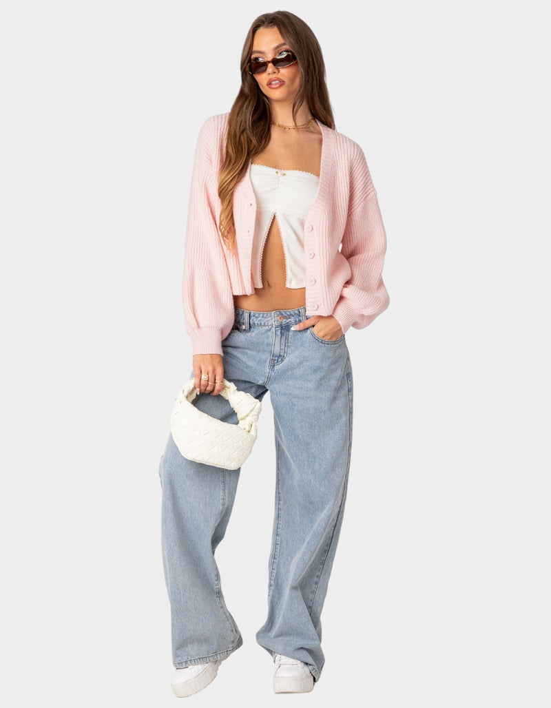 Knit Cropped Cardigan