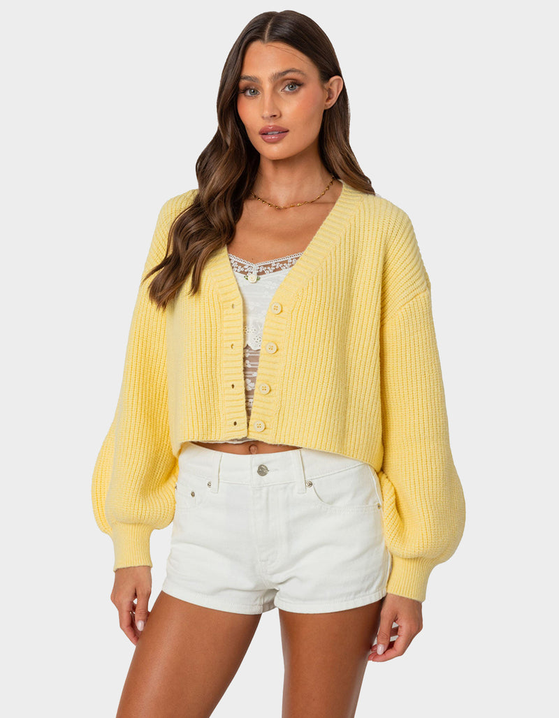 Knit Cropped Cardigan