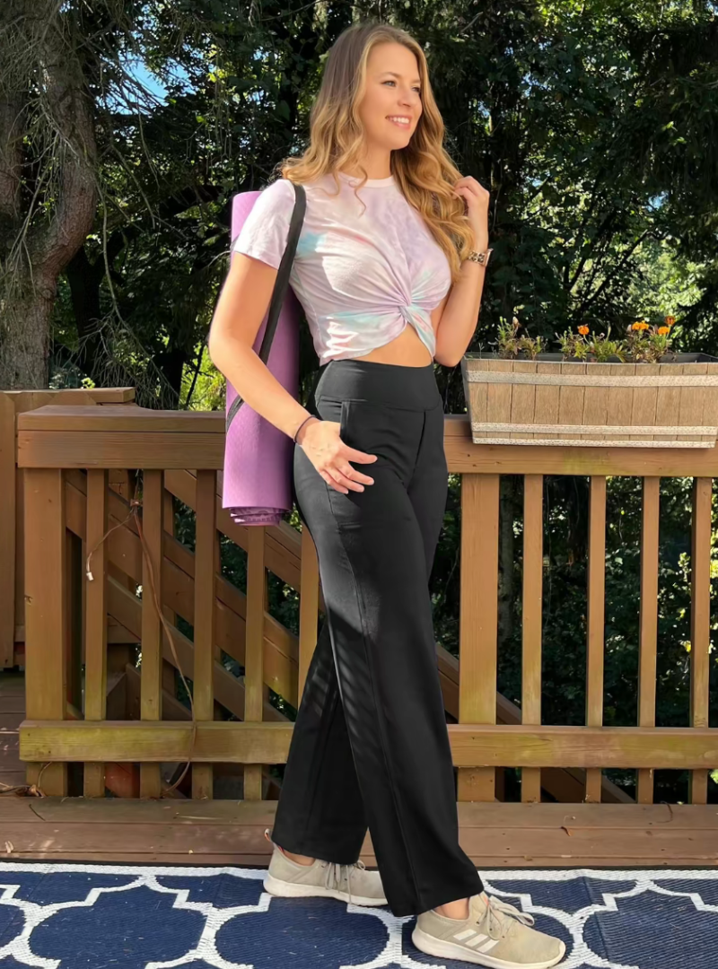 Wide-Leg Casual Pants