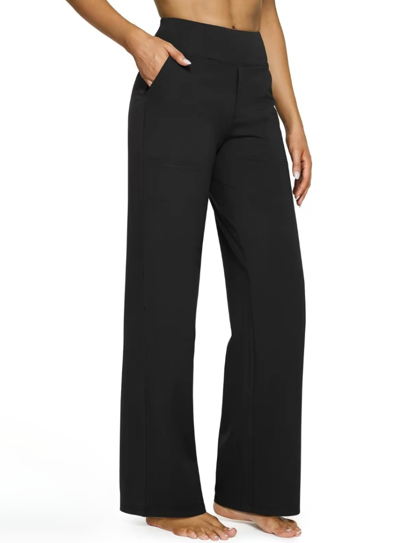 Wide-Leg Casual Pants