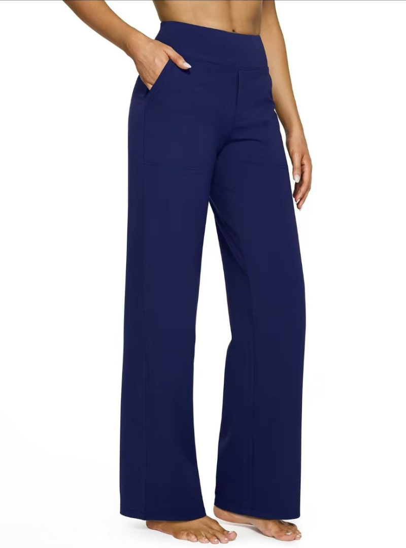 Wide-Leg Casual Pants